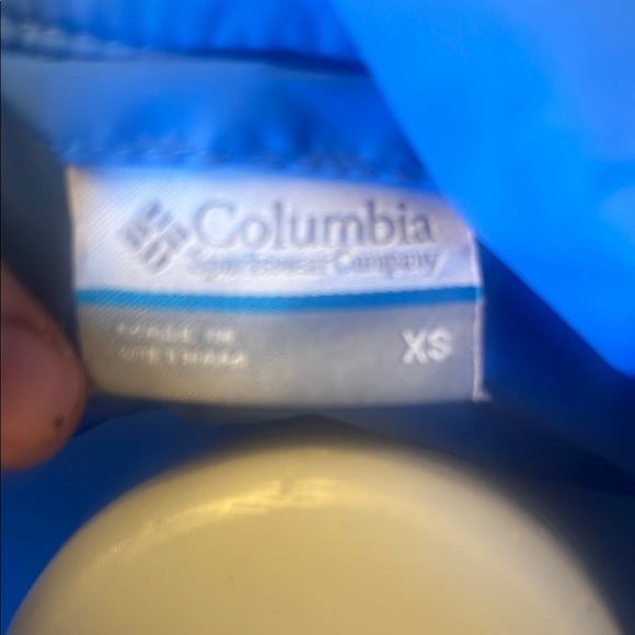 Columbia Blue Ski Jacket with High Collar and Water-Resistant Fabric - Picture 3 of 4